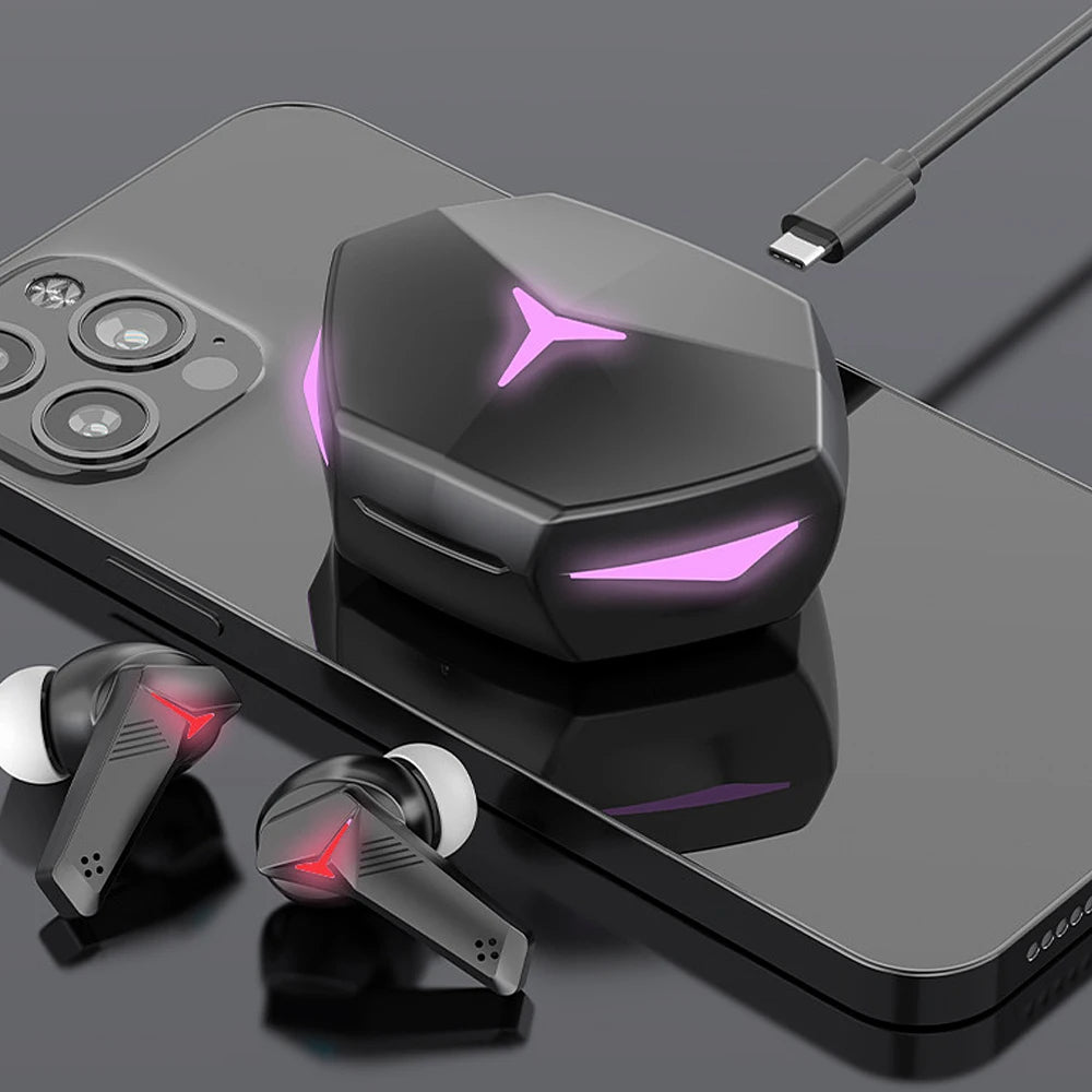 Wireless Bluetooth 5.2 Earbuds with Extra Bass & Built-in Mic