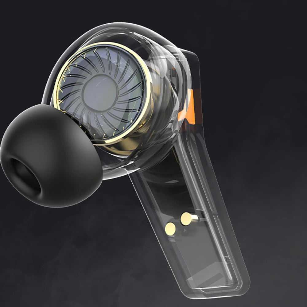 Wireless Bluetooth 5.2 Earbuds with Extra Bass & Built-in Mic