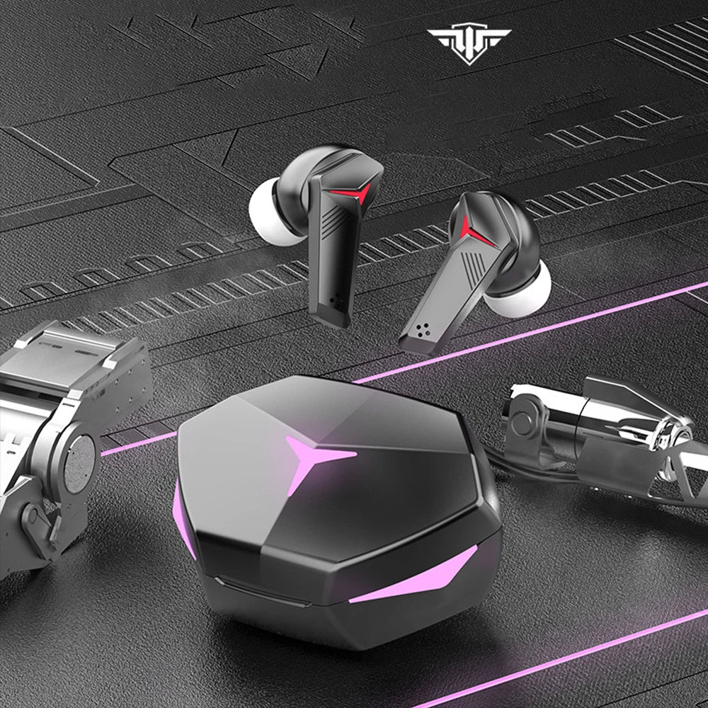 Wireless Bluetooth 5.2 Earbuds with Extra Bass & Built-in Mic