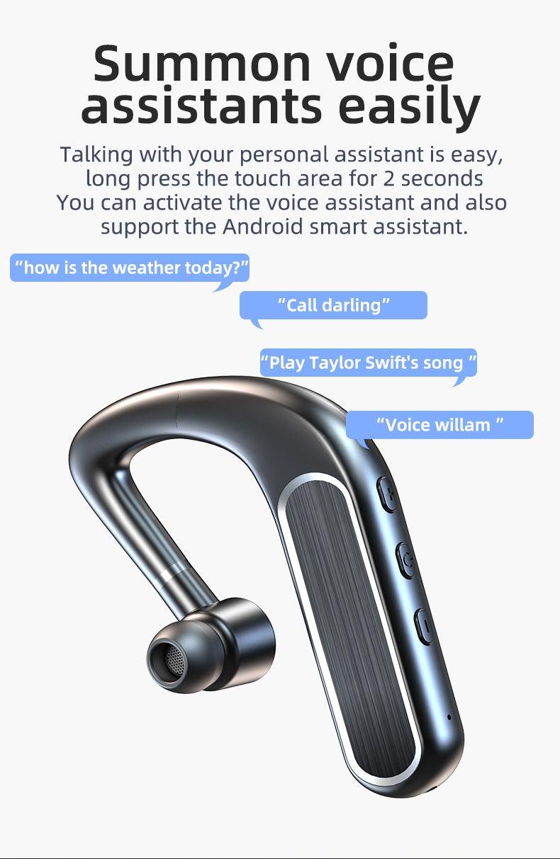 Wireless Bluetooth Business Headset with Mic & Mute Button